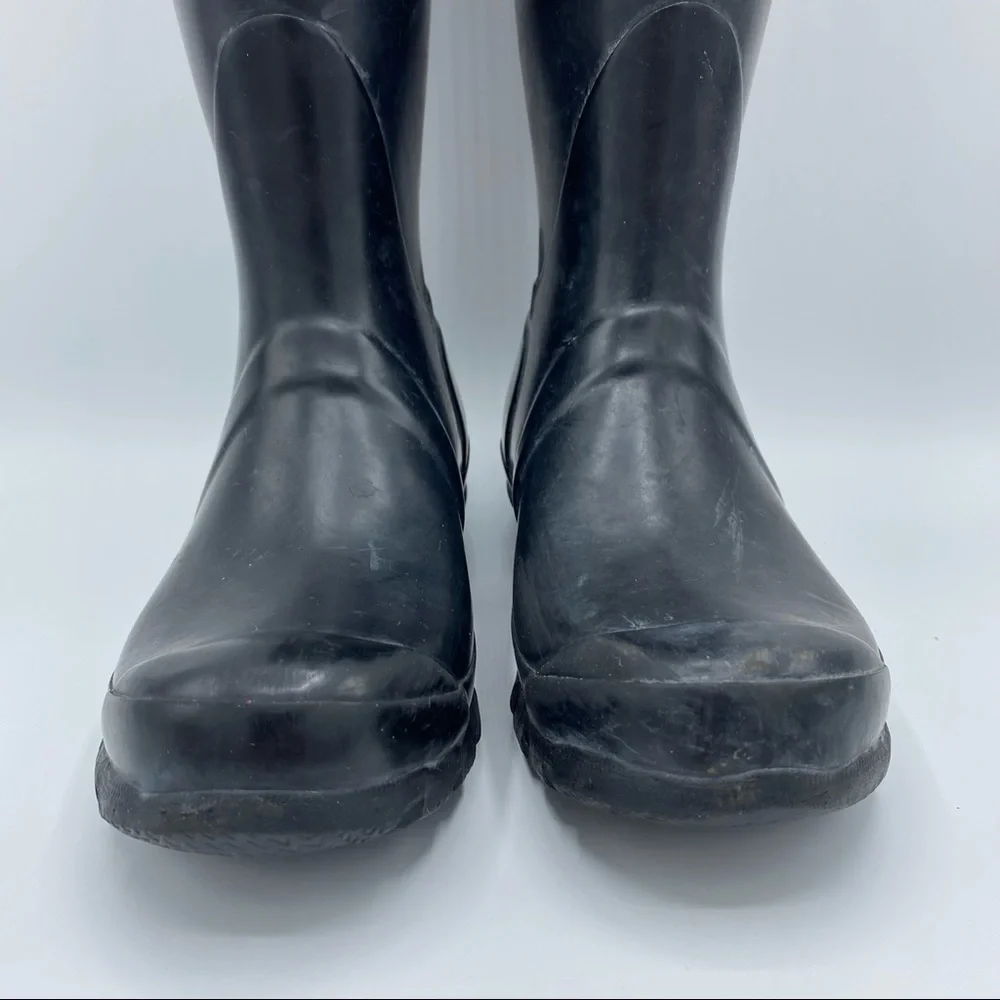 Hunter Original Tall Matte Black Rain Boots Size 6